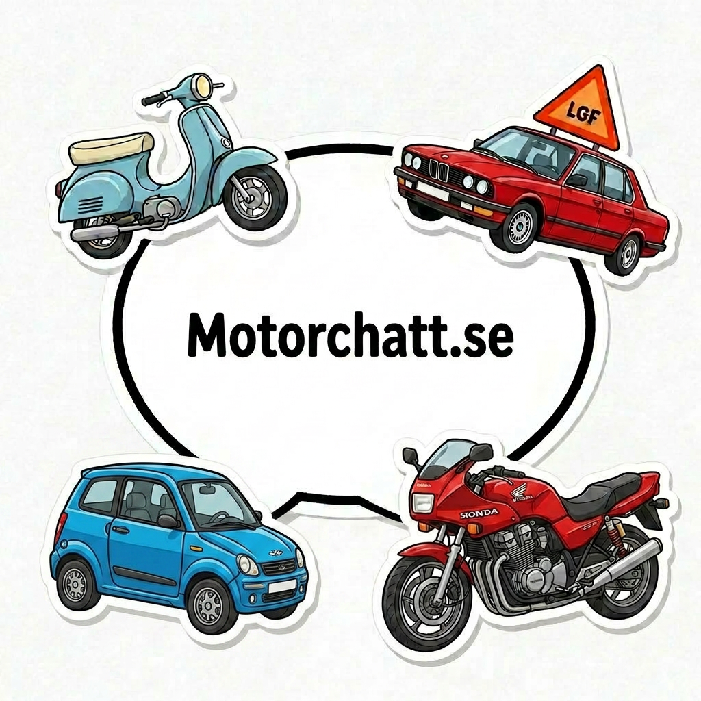 A-traktor BMW, Puch Dakota moped, Honda MC och Ligier mopedbil
